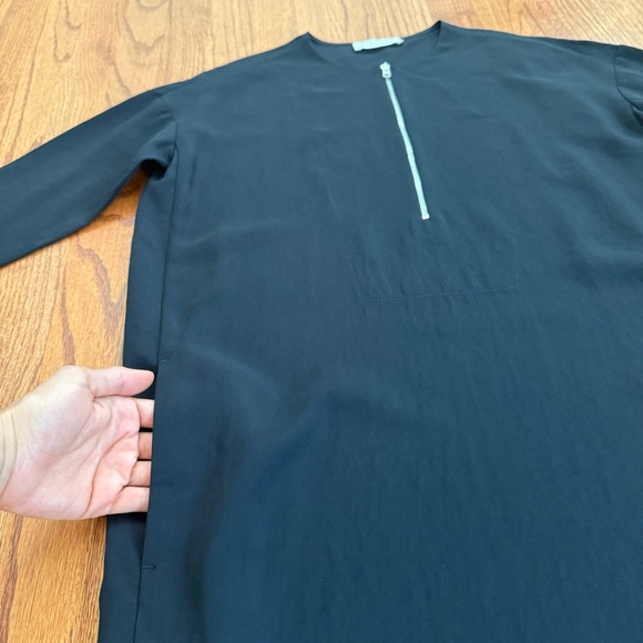 Everlane Japanese Goweave Shift Dress in Black Size 6 - Picture 7 of 14